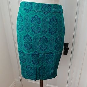 NEW J Crew damask pencil skirt